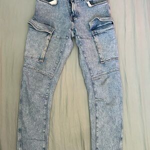 H&M Blue Cargo Pants